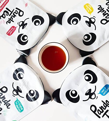 Panda Tea - thé certifié bio- coffret 4 mélanges (112 sachets) - challenge detox, relax, beauty, biologique