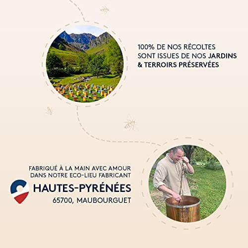 Ballot Flurin - Shampoing Douceur Miel - LAVE, NOURRIT, APAISE - Brillance naturelle, Chevelure saine - 30% Miel bio - Tout type de cheveux - Fabriqué en France - certifié Cosmébio - 250 ml