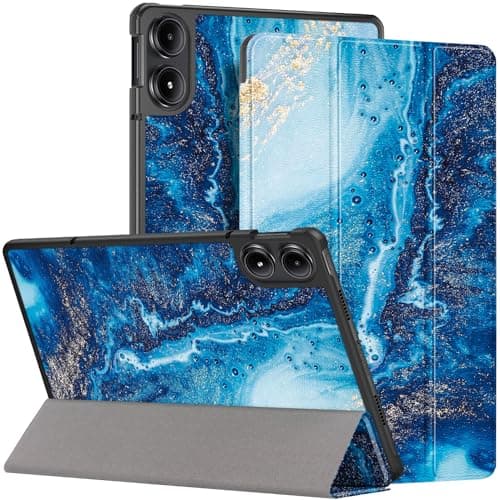 HEISHAYU Coque Étui pour Xiaomi Redmi Pad Pro/Pro 5G / Poco Pad 12.1 Pouce 2024, Housse de avec Veille/Réveil Automatique, Z-Vagues