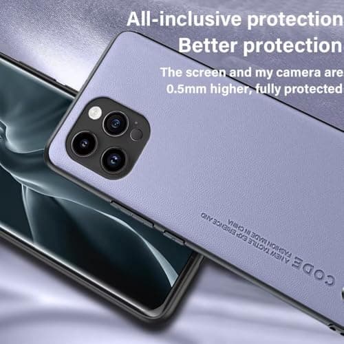 HONLEN Coque de pour Redmi 13 (4G) / POCO M6 (4G) / Redmi 13 5G / POCO M6 Plus 5G (6.79" inches) Étui de Téléphone Professionnel en Cuir, Orange