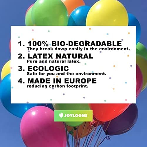BALLONS blancs 50 unités. Ballons en Latex naturel biodégradable blancs de 28 cm. Idéal pour décoration de fêtes d'anniversaire, mariages, baby shower. Fabriqué en Espagne.