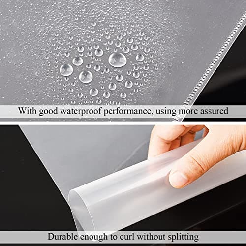 ZCZN 45 Pcs Pochette Plastique Transparente, Chemises à coin A4 Pochette Document 6 Couleurs Vives Transparent Plastique Sous Chemises Rigide pour Ranger et Classer Papiers, Documents,etc - 31 * 22 cm