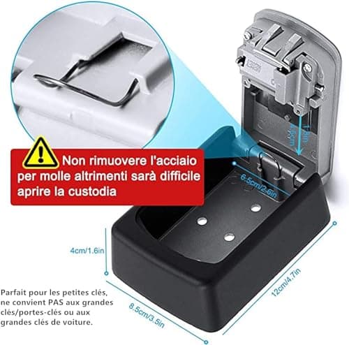 Nestling® Boite à Clefs Haute sécurité de la police Safe Key Murale à 4 chiffres clés Coffre Combination Lock stocker les clés de