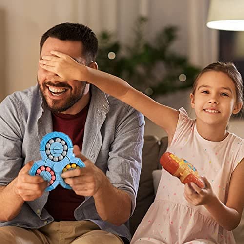 SUOXU Magic Bean Cube rotatif – Puzzle créatif à main, jouet éducatif de décompression, cadeau pour les enfants à partir de 3 ans, Pâques, Noël, anniversaire, Nouvel An