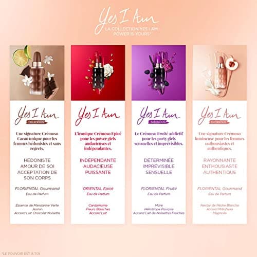 Cacharel Yes I Am, Eau de Parfum pour Femme en Spray Vaporisateur, Parfum Floral Oriental, 75 ml