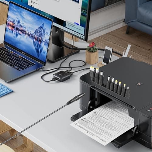 CERRXIAN Câble adaptateur USB C vers DC PD de 1,6 m avec 10 embouts de connexion, câble d'alimentation de type C vers DC, tension réglable 5 V-9 V-12 V-15 V-20 V PD, câble de charge rapide