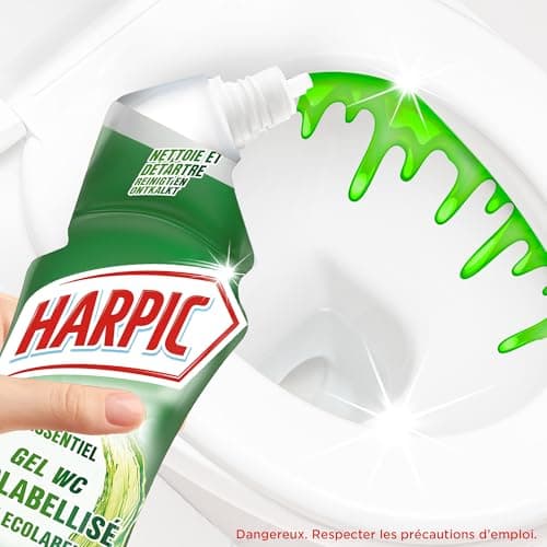 Harpic gel WC Ecologique au Vinaigre Blanc - Détartrant - Nettoyant WC 750 ml