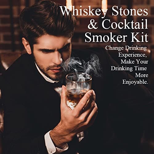 RoseFlower Kit de Fumeur Cocktail, Nostalgia Smoker Kit pour Whisky, Boissons, Bourbon, Steak, Poisson et Fromage - Nourriture et Boissons Infusées de Fumée - Cadeau pour Mari, Père, Hommes #3