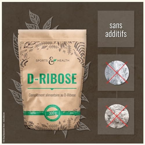 D-Ribose poudre - 300g - fermenté - Dose quotidienne de 5g de D-Ribose - 60 portions - 2 mois d'approvisionnement - végétalien - sans additifs - testé en laboratoire - D-Ribose