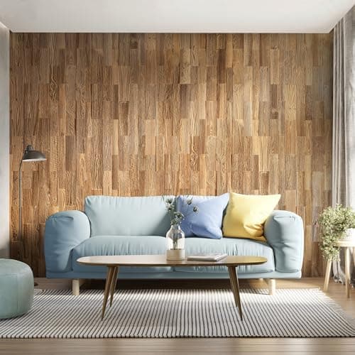 Wooden Wall Design Modèle « Amber Mini » Panneaux muraux en bois recyclé 1m2