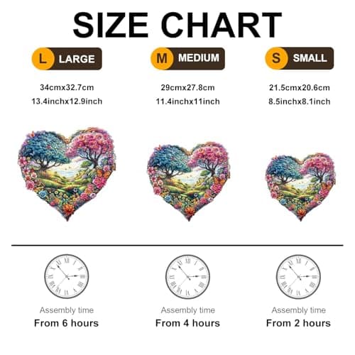 Blumuze Puzzle Bois Adulte, Le Jardin De l'amour Puzzle en Bois Animaux, Puzzles en Bois Animal Unique pour Adulte, Love Garden World Wooden Puzzles 300pcs-L-34 * 32.7cm