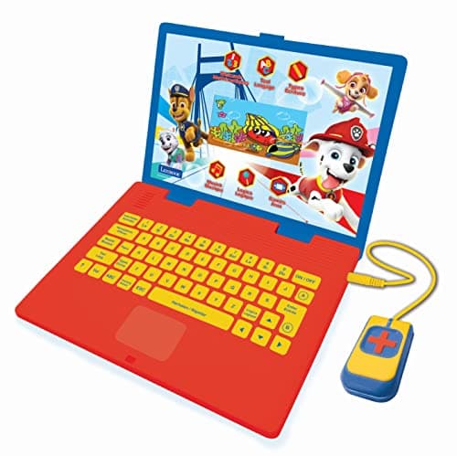Lexibook Pat Patrouille Ordinateur Portable éducatif bilingue néerlandais/français, Jouet pour Enfant avec 130 activités d'apprentissage, Jeux et Musique, Bleu, JC798PAi10