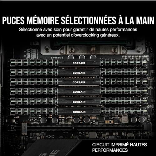 Corsair Vengeance LPX DDR4 RAM 32Go (2x16Go) Jusqu'à 3200MHz CL16 Intel XMP 2.0 Mémoire d'ordinateur - Noir (CMK32GX4M2E3200C16)