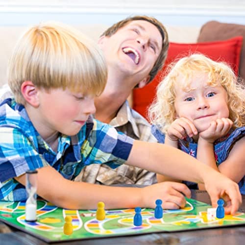 Toddmomy 32 Pièces Pièces De Jeu De Société Pièces D'échecs De Pion en Bois Multicolores Composants Marquages ​​De Table pour Jeux De Société Pièces De Table De Pion Assorties Pièces De