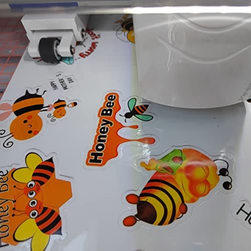 Bleidruck 25 Feuilles 210x297 mm de papier Autocollant Transparent Imprimable 100% Clear étanche pour imprimante à jet d'encre/laser