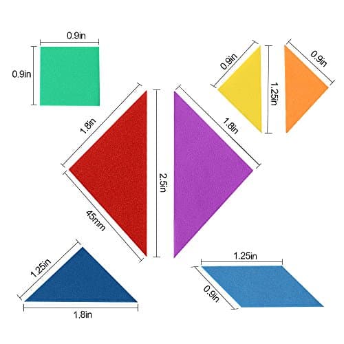 Coogam Magnétique Voyage Tangram Puzzles Livre Jeu Tangrams Jigsaw Formes Dissection avec Solution pour Enfant Adulte Vacances Tangos Voyageur Défi IQ Jouet Éducatif (360 Patterns)