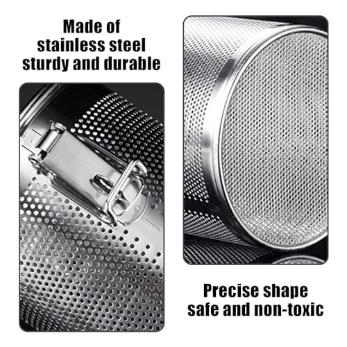 1 filtre à épices en acier inoxydable, filtre à thé, passoire à épices, sac à épices, adapté pour la cuisine et pour infuser du thé, des épices, des feuilles de thé ou des herbes, etc.