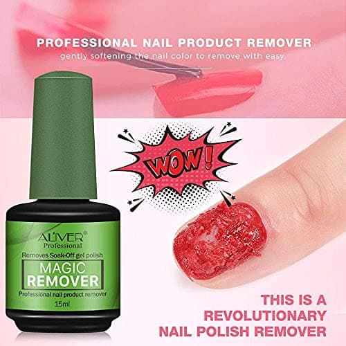 Dissolvant Magique De Vernis A Ongles,Outil De Dissolvant De Vernis En Gel,Enlève Facilement Et Rapidement, Protège et Ne Blesse Pas