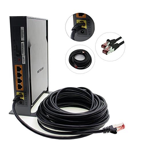 1aTTack.de - 10x 3 mètres câble patch CAT6 S/FTP blindage PIMF câble réseau CAT.6 RJ45 câble Ethernet routeur LAN DSL commutateur modem panneau de brassage - noir - 10 pièces