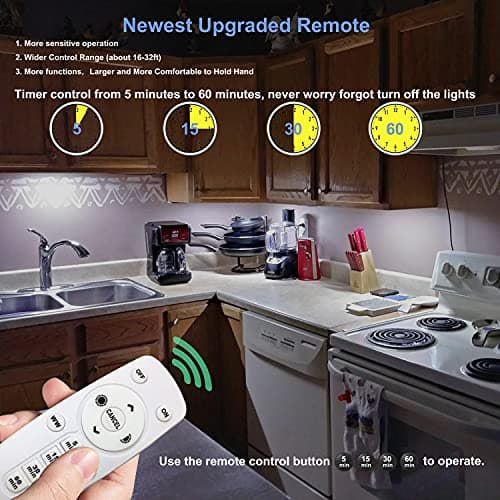 LDOPTO lampe led sans fil 6 packs avec télécommande lampe murale sans fil lumiere led pour chambre lampe de placard sont utilisées dans les armoires et les vitrines. Aucun câblage requis