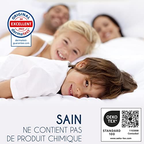 Protege Matelas Bebe 60x120 cm Imperméable Oeko TEX par Dreamzie - Alese 60x120 Lit Bebe en Coton Respirant avec 4 Coins Elastiques