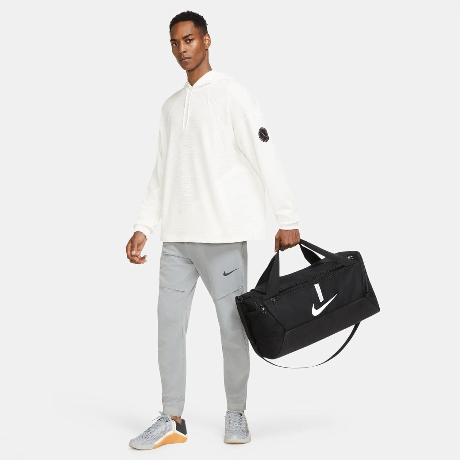 Nike Academy Team Sacs de sport Mixte, Noir/Noir/Blanc, 41 Litres