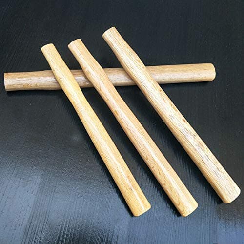 Manche de marteau octogonal en bois - Manche de rechange pour marteau à griffe/club (35 cm)
