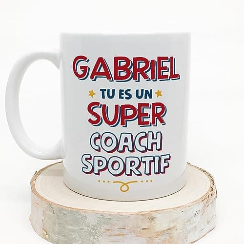 Mugffins Tasses Personnalisables pour COACH SPORTIF homme - En Français - Cadeau Personalisé- Tu es Super - 11 oz / 330 ml