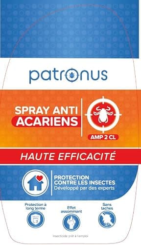Spray anti-acariens pour matelas et coussins 1000 ml - Spray anti-acariens comme remède contre les acariens de la poussière de maison - inodore, très efficace et testé en laboratoire