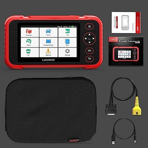 LAUNCH CRP123i V2.0 Valise Diagnostic Auto Élite ENG/ABS/SRS/at 4 Système,7 Remise à zéro (Huile,SAS,ABS,Frein,BMS,DPF,Papillon des gaz) Réinitialisation, AutoVIN