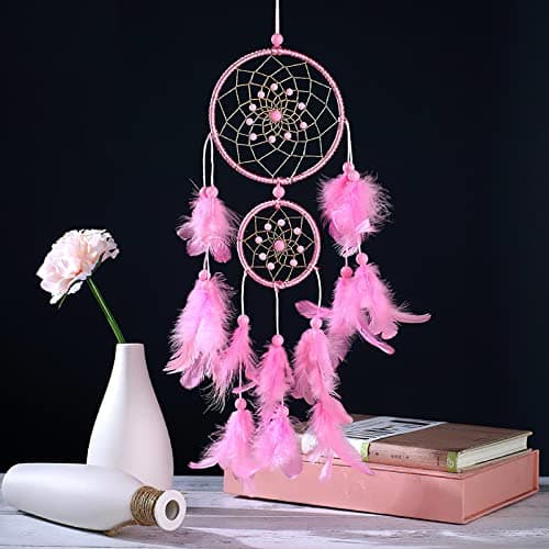 MWOOT 4 Styles de Plumes d'artisanat Assorties (Rose)