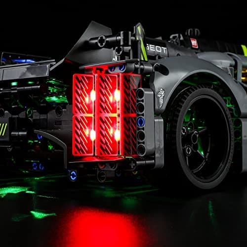 BRIKSMAX Kit d’éclairage à LED pour Lego Technic Peugeot 9X8 24H Le Mans Hybrid Hypercar - Compatible with Lego 42156 Blocs de Construction Modèle- Pas inclure l’Ensemble Lego