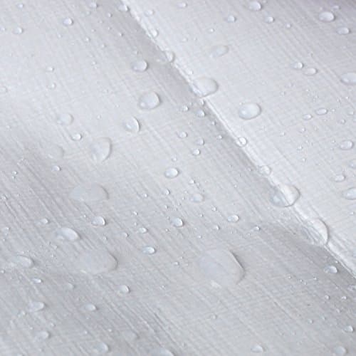 WOLTU Bâche de Protection en PE Bâche Imperméable et Résistante, Couverture Étanche Bâche pour Bois Housse de Protection avec Œillets Muiti-Usage 280g/m2, Blanc, 2x3m