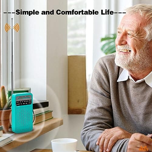 Tendak Radio Portable, FM/AM(MW) Transistor Radio, Radio a Pile de Poche avec Excellente Réception, Excellente Qualité Sonore, Mini Radio Portable (AA)