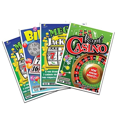Annonce Grossesse (4 Cartes à gratter "Bébé arrive bientôt !" annonce grossesse - TICKET A GRATTER)