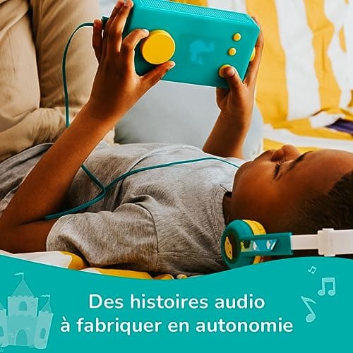 Lunii - Ma Fabrique à Histoires Verte - Conteuse Interactive pour Enfants de 3 à 8 Ans - Inclus Livre Audio de 24 Histoires interactives 2h30 d'écoute - Boîte à Histoires fabriquée en France