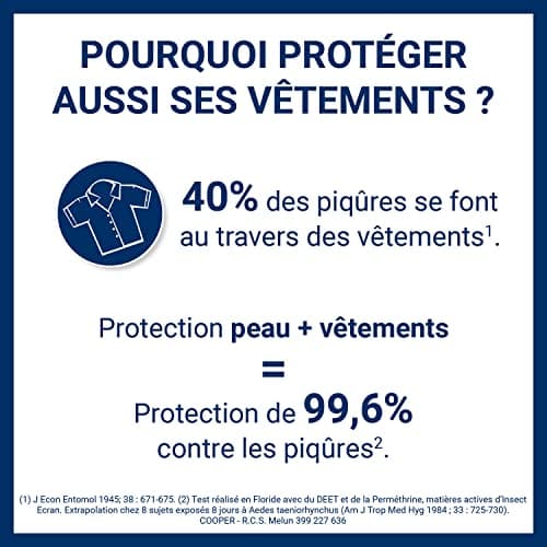 INSECT ECRAN - Anti-moustiques - Spray répulsif peau - protection contre les piqûres de moustiques - Made in France - Spécial Tropiques - 75 ml