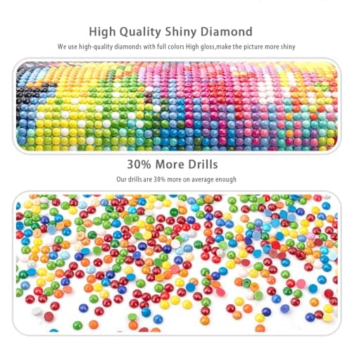 DCIDBEI 30X30CM DIY 5D Diamond Painting Skull Crâne, Petite Mort de Broderie Diamant Kit Complet Rond Adultes, Tableau Diamant Squelette, Décoration Chambre des Enfants Craft Artisanat Art