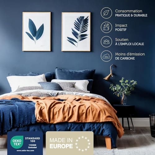 Beddy-Bye Protege Matelas 140x190 Impermeable Respirant Infroissable Certifié Oeko-Tex - Alese 140x190 Impermeable avec 4 Coins Élastiques Éco-Responsable - Blanc