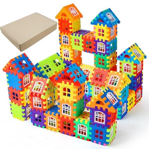 HNBTX kit Construction cabane Enfant,Jeu de Construction,cabane a Construire pour Enfant,Construction Enfant,Jouet de Construction pour Enfants,Jeux de Construction 3 4 5 6 7 Ans(150pcs