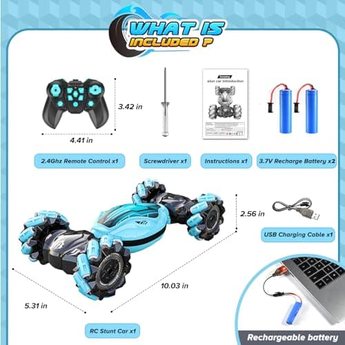 Dislocati Voiture Télécommandée, Jouet Enfant 6 7 8 9 10 11 12 Ans Garcon Voiture Telecommandé Adulte Drift Tout Terrain Jeux Enfant 6-12 Ans Cadeau Garcon 6-12 Ans Voiture Enfant Téléguidé Voiture