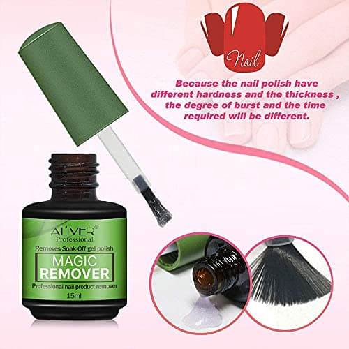 Dissolvant Magique De Vernis A Ongles,Outil De Dissolvant De Vernis En Gel,Enlève Facilement Et Rapidement, Protège et Ne Blesse Pas