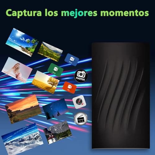 TONOS Disque Dur Externe 2To, Disque Dur Externe Portable, Ultra-Mince 2, 5" Disques Durs Externes, pour PC, TV, Ordinateur Portable, Bureau, Windows-Noir