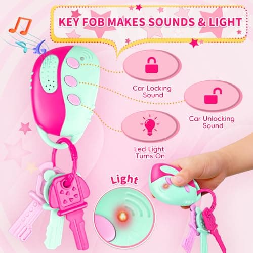 Sac à Main pour Tout-Petits Filles avec Accessoires, Maquillage pour Les Enfants, Mon Premier Sac à Main, Jouets pour Les Filles, Cadeaux pour Les Filles de Plus de 3 Ans