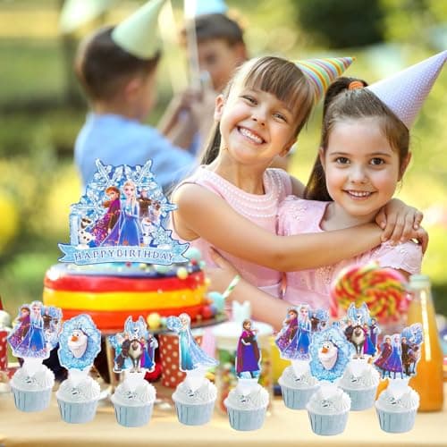 13 PCS Princesse Cake Topper FEIEQILAI-Cartoon Decoration Gateau Anniversaire Décoration de gâteau d'anniversaire Cartoon Anime Cake Topper Fille Décoration Gateau Anniversaire