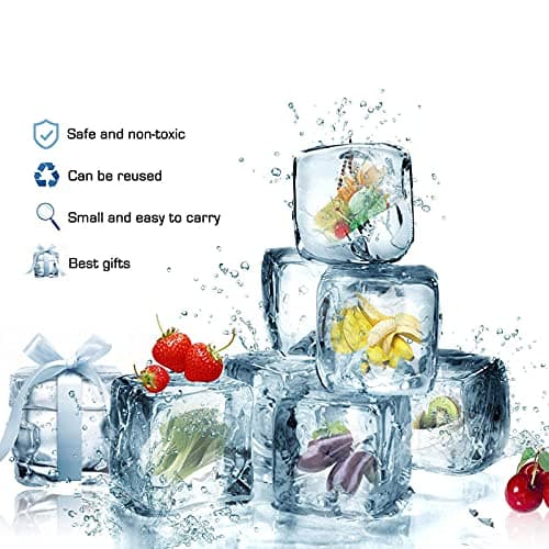 Transparent En Plastique Acrylique Glaçons Réutilisables Transparent En Forme De Cube Glaçon Artificiel Faux 18mm Pour Affichage Accessoires Photographie Décoration Barre Cuisine (100 Pièces)