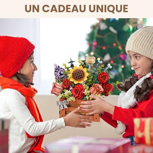 ROWOOD Puzzle 3D Fleurs avec vase, cadeaux de bonsaï DIY, décoration de la maison, kit de modélisation de fleurs artificielles pour adultes et enfants, cadeau idéal pour les femmes et les hommes