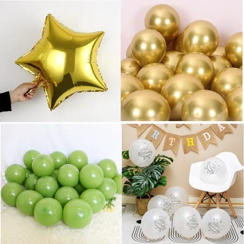 Vert Or ballons 11 ans anniversaire fille garcon décoration anniversaire 11 ans fille ballon, or vert ballon décoration 11 ans fille anniversaire ballon décoration gâteau 11 ans anniversaire