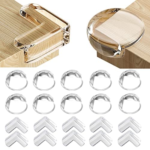 20 PCS Coin de Table Protection Bebe Protection, Protege Angle de Table avec Une Super Colle améliorée pour Tables et Coins de Meubles
