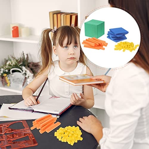 Alipis Blocs De Base Dix pour Les Mathématiques Mousse Blocs De Base Dix pour Les Mathématiques Blocs De Valeur De Position Mathématiques Compteurs Mathématiques Manipulatifs Cubes